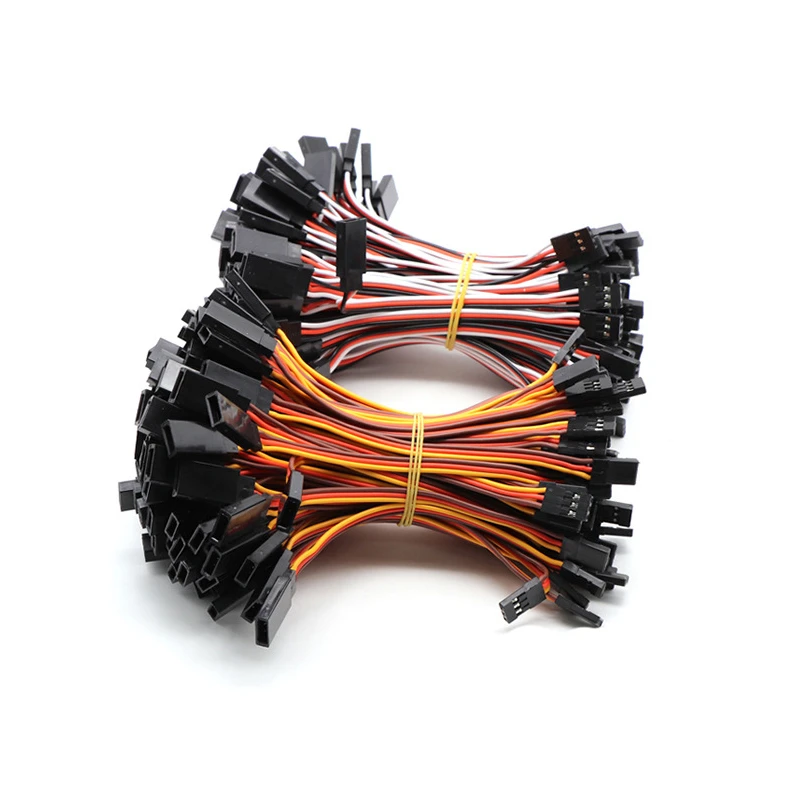 10pcs10/15/30/50/100 cm Micro Servo Wholesale Extension Cable 30 / 60 coreFor Futaba JR Anti-interference For RC Helicopter Part