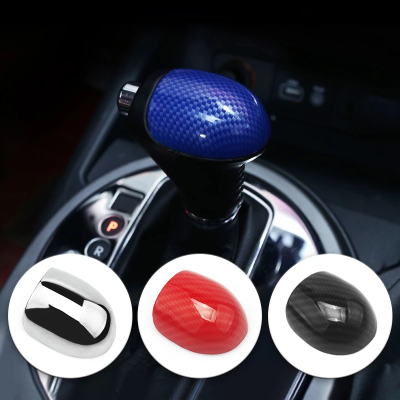 Carbon fiber Car Gear Shift Knob Gear Head Cover Case For Kia Sportage 3 Cerato K3 Forte Sorento 2011 2012 2013 2014 2015 2016