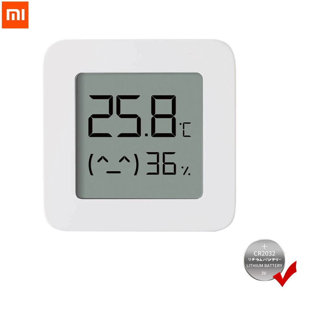 XIAOMI Mijia Bluetooth Thermometer 2 Wireless Smart Electric Digital Hygrometer Thermometer Work with Mijia APP With Battery