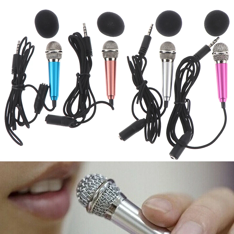 Handheld Mini microphone Portable Mini 3.5mm Stereo Mic Audio Microphone For The Mobile Phone Accessories