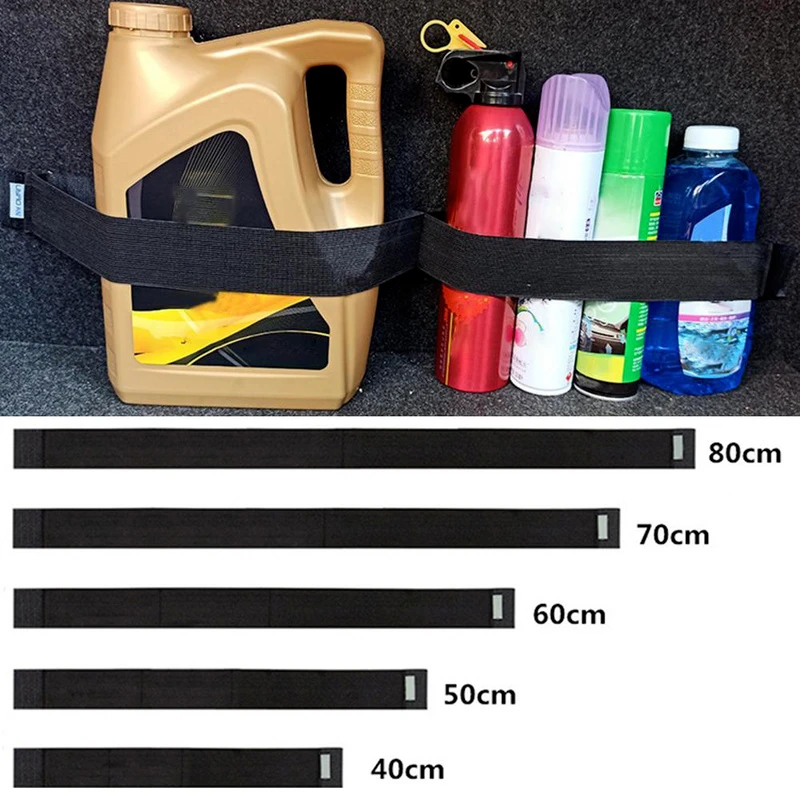 Car Trunk Storage Fixing Elastic Belt Organizer Tapes Fire Extinguisher Fixed Auto Interior Stowing Tidying Accessories