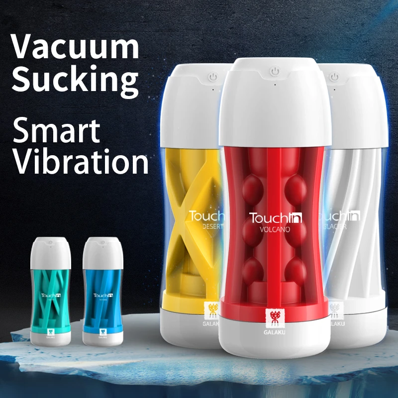 MY9COLORS Male Masturbation Cup Touch in Soft real feel Masturbator Vacuum Sucking 20 Frequency Vibration Sex toys For Men