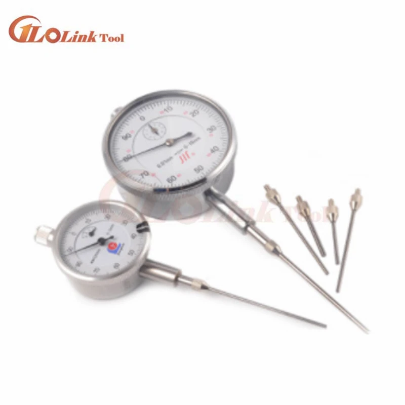 M2.5 Thread 1mm Needle Diameter Dial Test Indicator Contact Point D1 D2 10mm 20mm 30mm 40mm 50mm Length Measuring  Gauging Tools