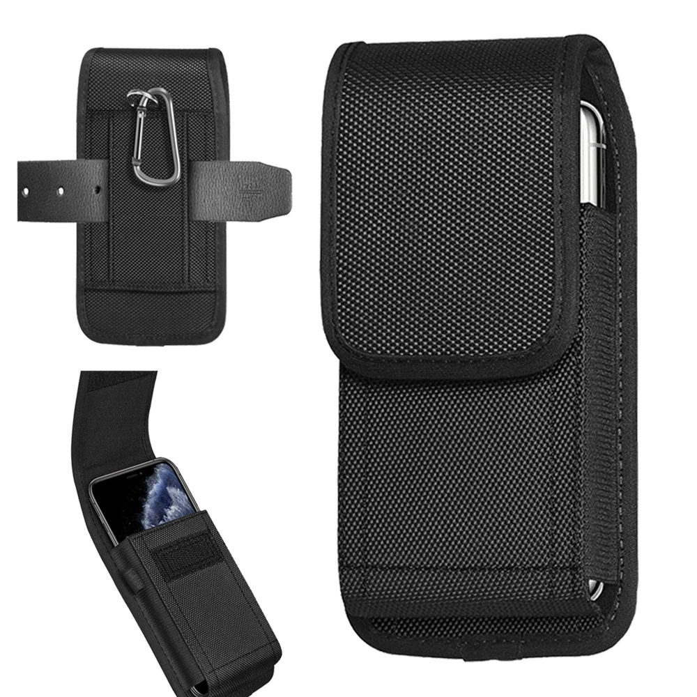 Tactical Cell Phone Pouch Holster with Free D Buckle Protable Wallet Card Waist Pack Outdoor Sports EDC Nylon Carrying Case