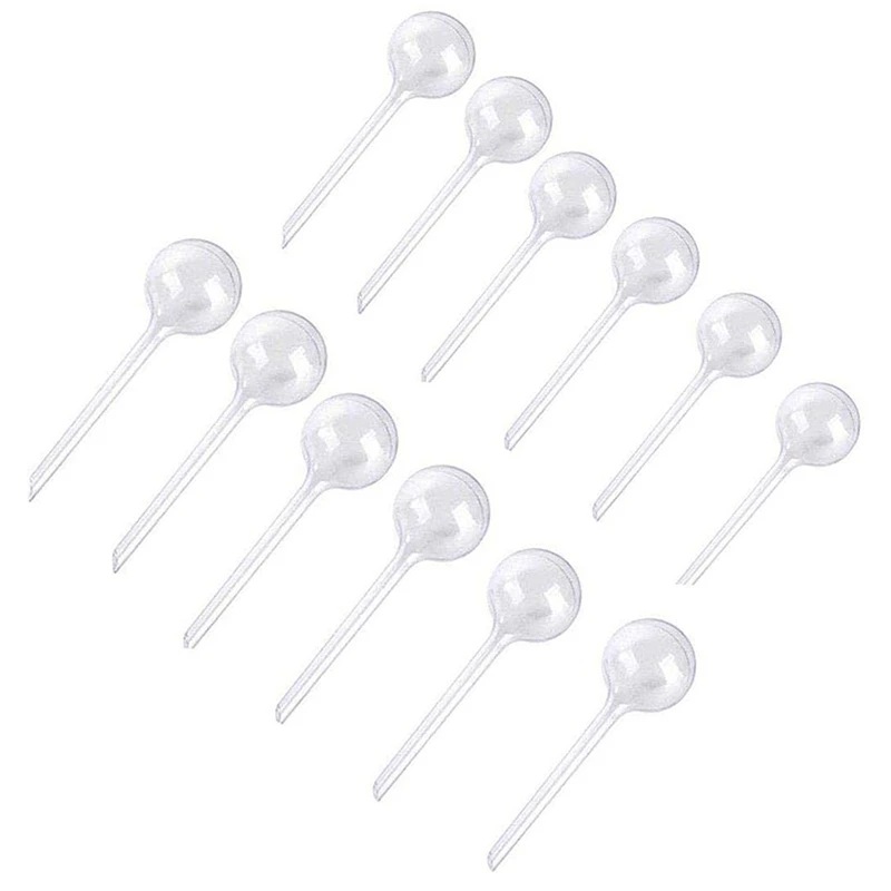 12Pcs Plant Watering Bulbs Automatic Self-Watering Globes Plastic Balls Garden Water Device Watering Bulbs For Plant Promotion
