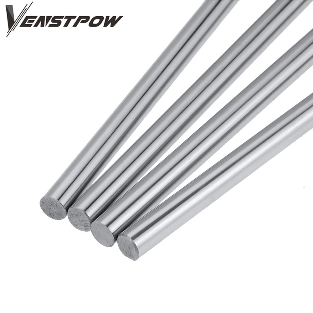 2pcs 6mm 8mm 10mm 12mm 16mm 8 400mm linear shaft 3d printer parts 8mm 400mm Cylinder Chrome Plated Liner Rods axis