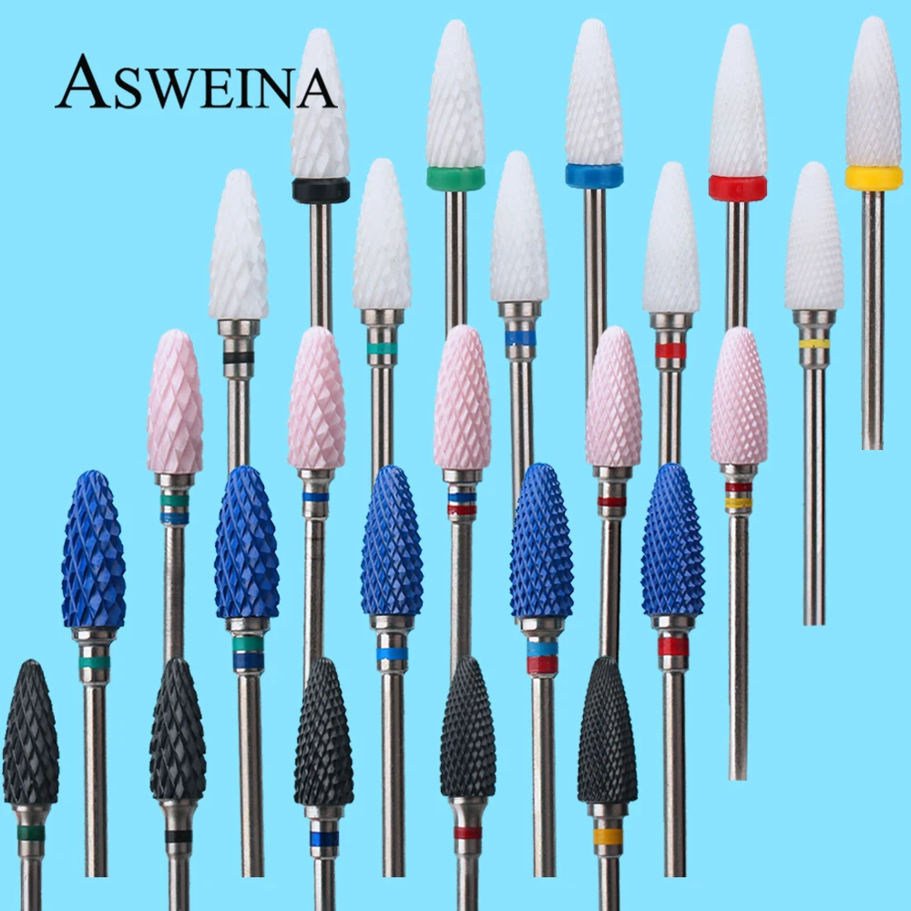 1pcs Milling Cutter Nail Drill Bits for Manicure Ceramic Electric Burr Machine Accessories Polish Files Nail Art Tools