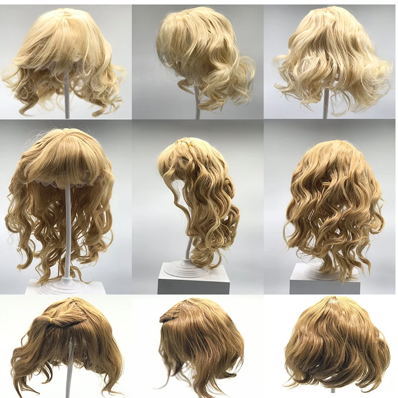 NPK 70cm Reborn Toddler Doll Sticked Hair Wig 28inch Silicone Realistic Reborn Baby Dolls Hair Wig DIY Doll Accessory