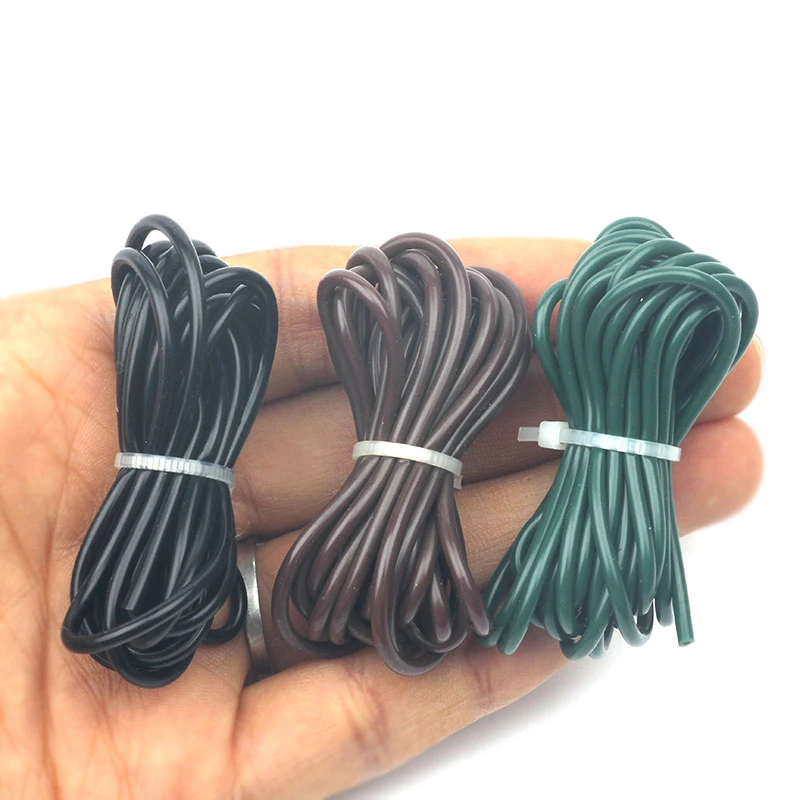 1PCS 1m/2m 3 Colors DIY Soft Silicon Rig Tubing Carp Fishing Tackle Rigs Silicone Rig Tube Sleeve Rope Fishing Lines Anti Tangle