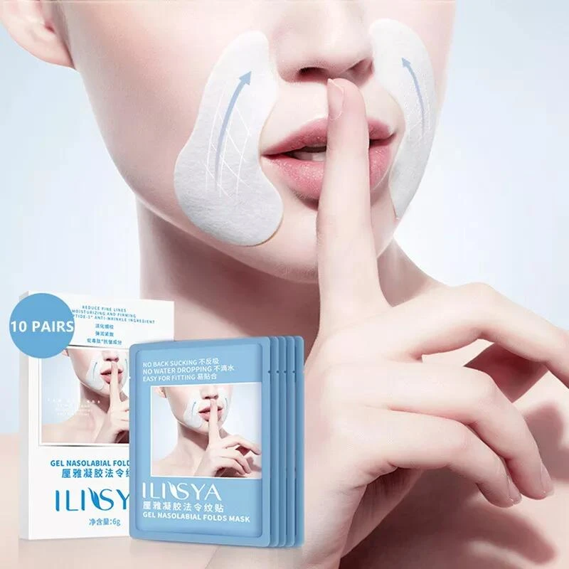 Face Care Mask Frown Lines Removal Patch Nasolabial Folds Anti-Wrinkle Mask Anti-Aging Stickers