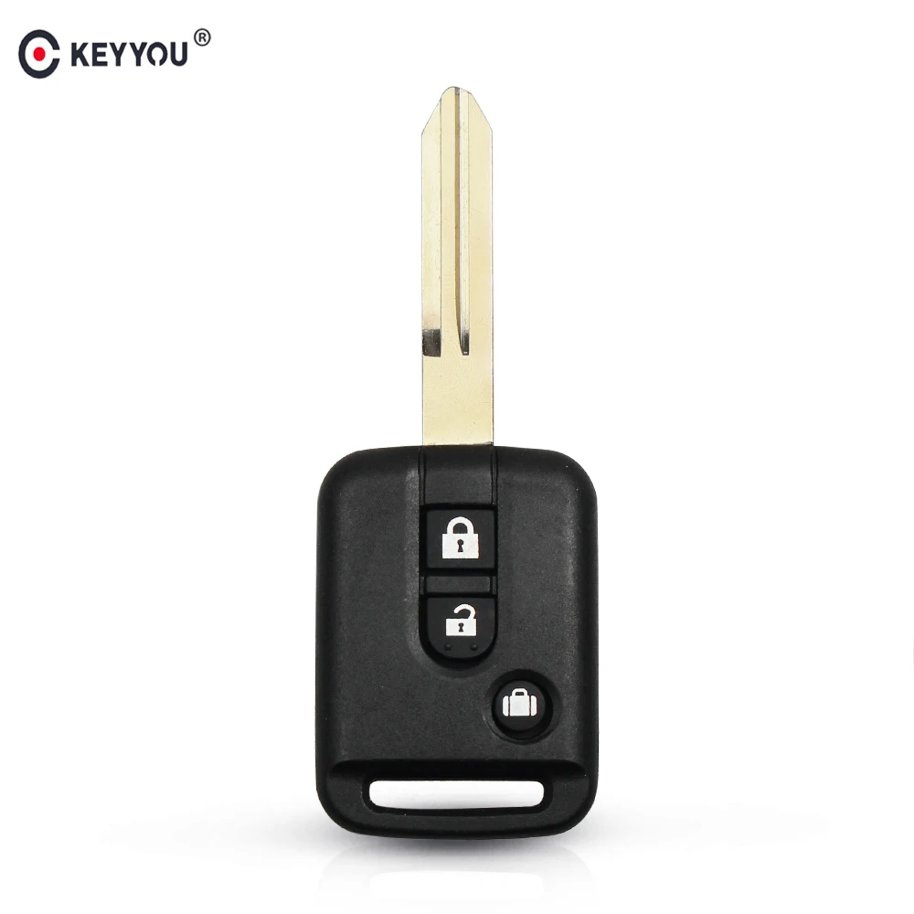 KEYYOU Remote Car Key Shell For Nissan Micra 350Z Pathfinder Navara Auto Key Cover Case Fob 3 Button