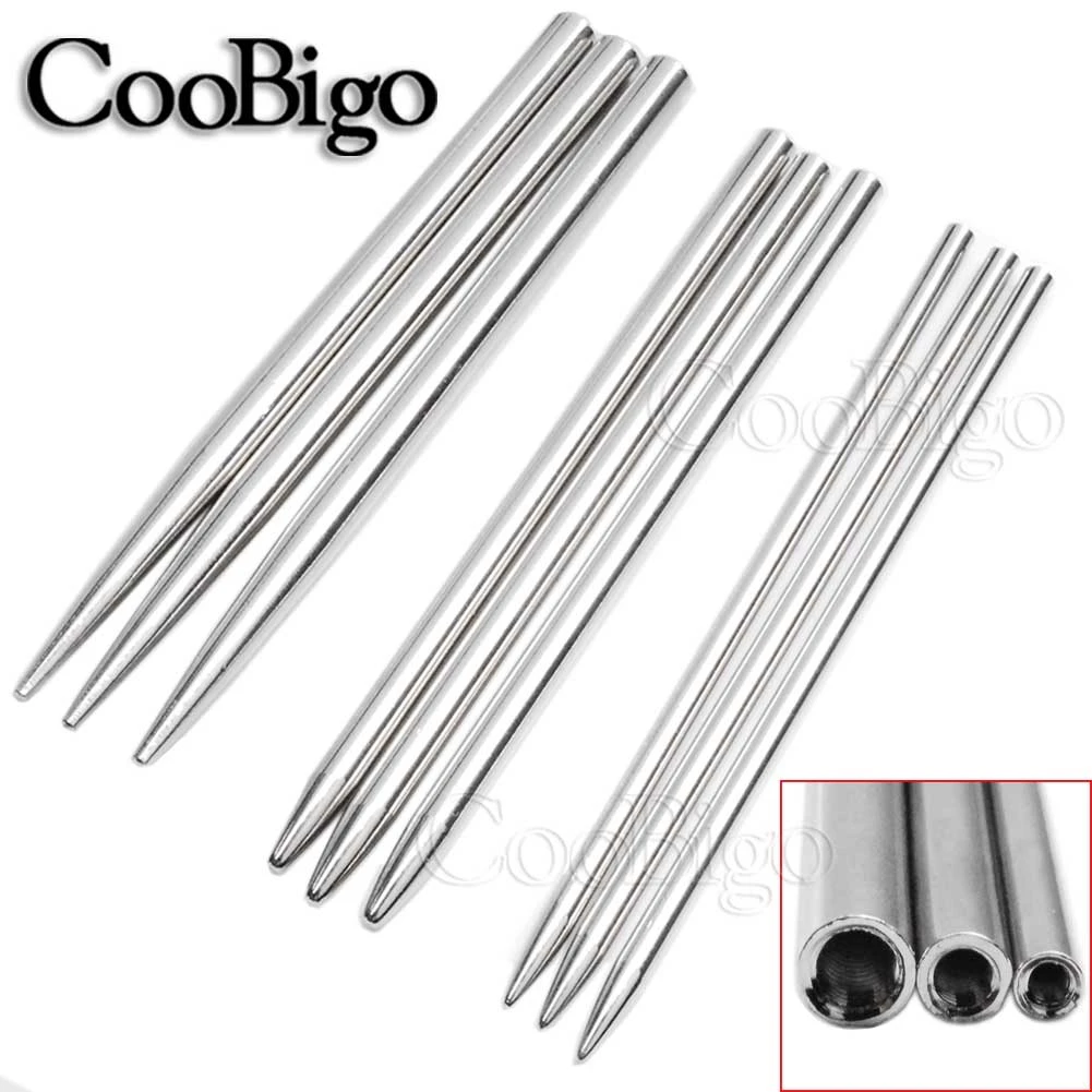 Stainless Steel Surface Needles Knitting Needle Paracord Bracelet Lace Strings Rope Weaving Sewing Tool 1pc 3-1/2