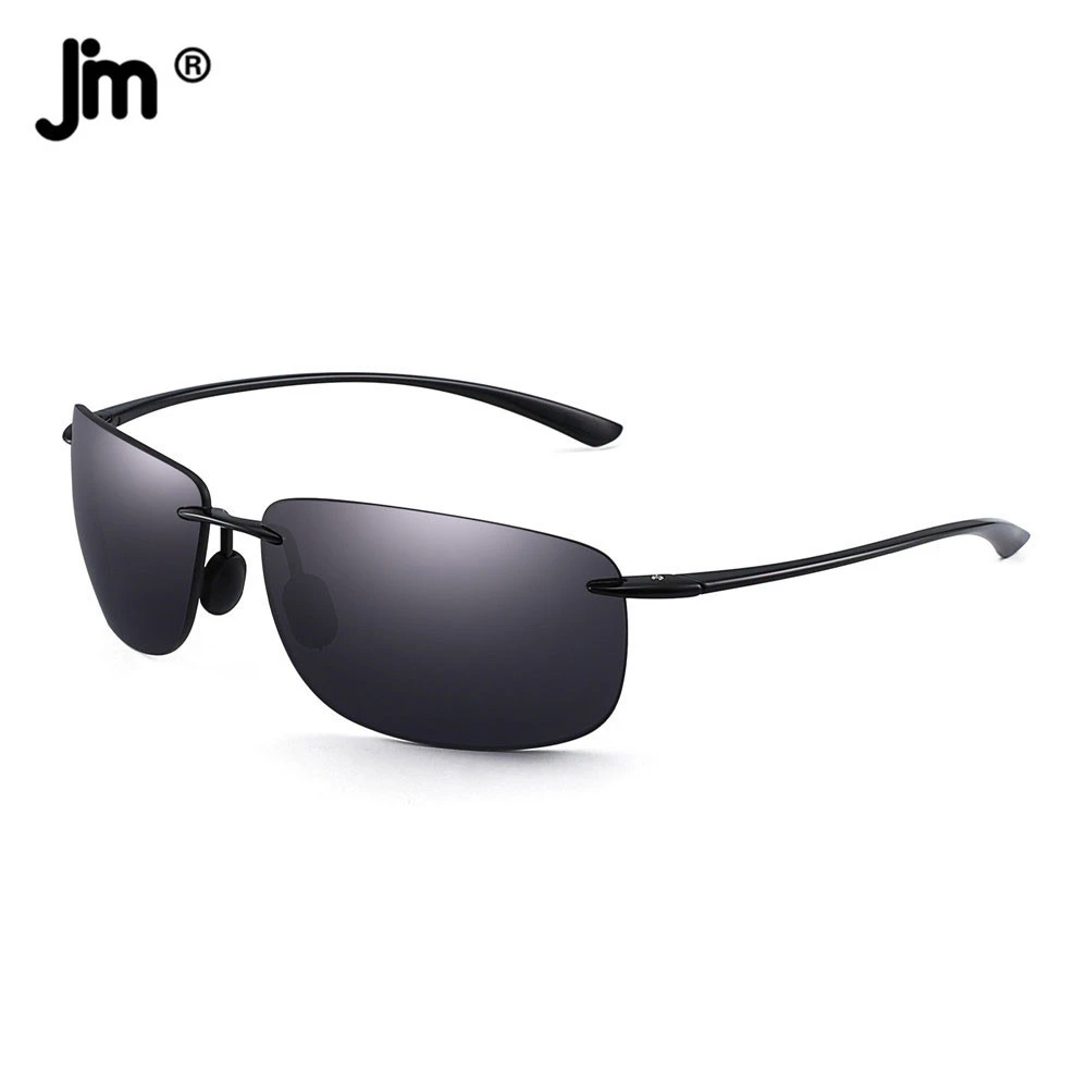 TR90 Ultralight Sunglasses Men Fashion Rimless Male Sun Glasses Fishing Running