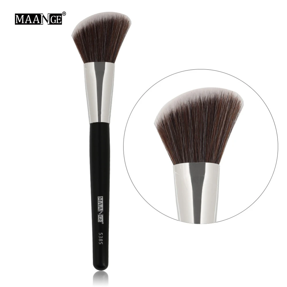 MAANGE 1Pcs Big Angled Top Loose Powder Makeup Brush Foundation Contour Blusher Face Cheek Cosmetic Beauty Make Up Brush Tool