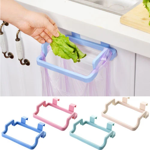 Newest Arrivals Garbage Trash Bag Rack Attach Holder Cabinet cupboard Door Kitchen Bathroom Accesorries