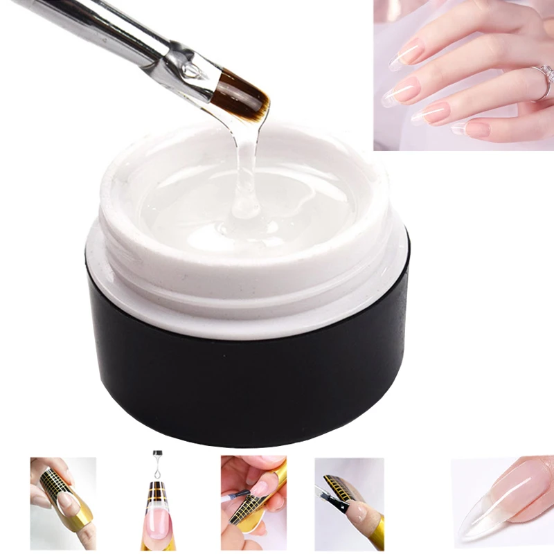 Nail Extension Gel 3 colors Poly UV Builder Nail Gel For Nails Finger Extensions Form Tips UV Gel Polish Art Varnish Kit