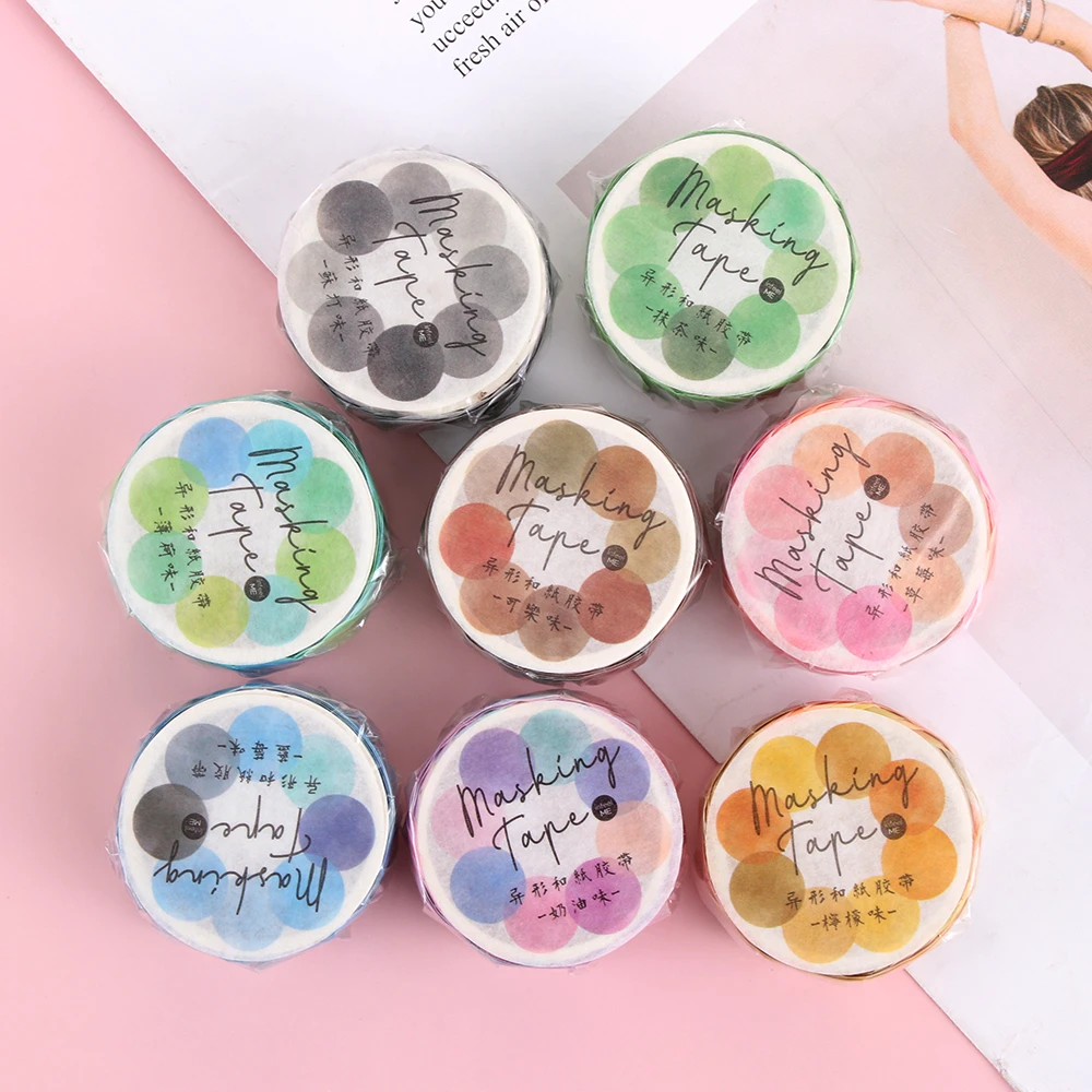 100/200PCS/Roll Flower Petals Washi Tape DIY Scrapbooking Diary Paper Stickers Roll Cute Adhesive Paper Tape Stationery Sticker