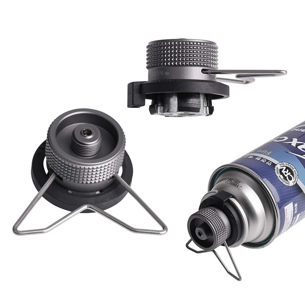 Butane Adapter Gas Cartridge Head Conversion Adapter Nozzle Bottle Type Input Screw Type Lindal Valve Output