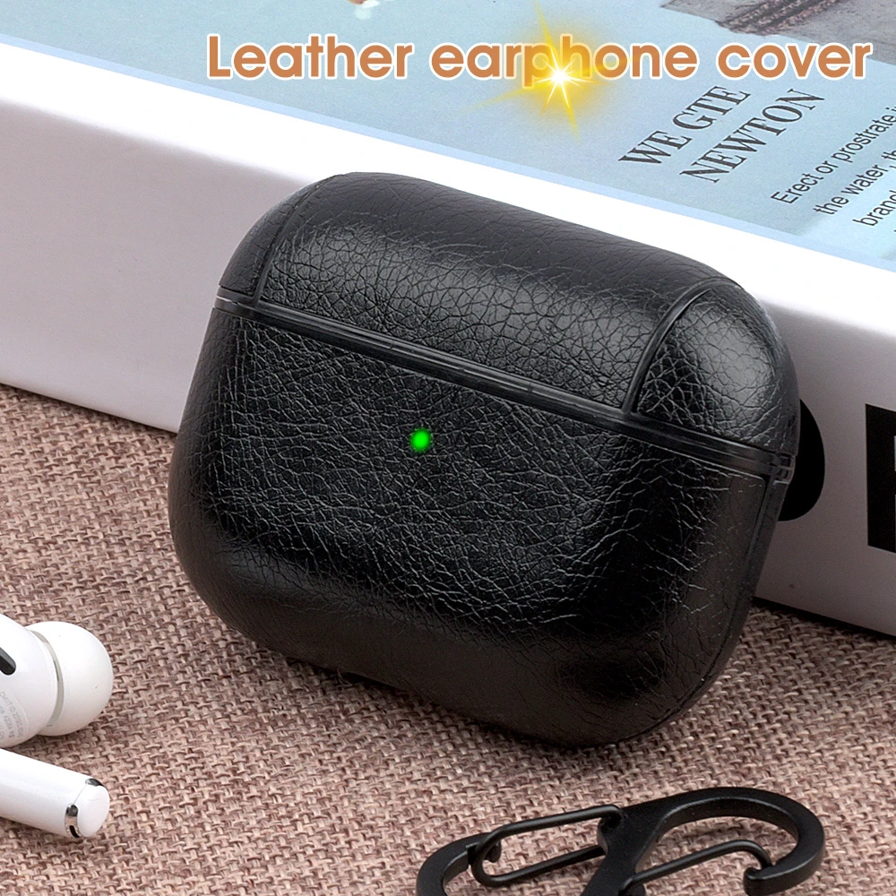 For Apple AirPods Pro Cover Leather Earphone Shockproof Case For Air Pods 2 1 Wilress Headphone Charging Box Business Style