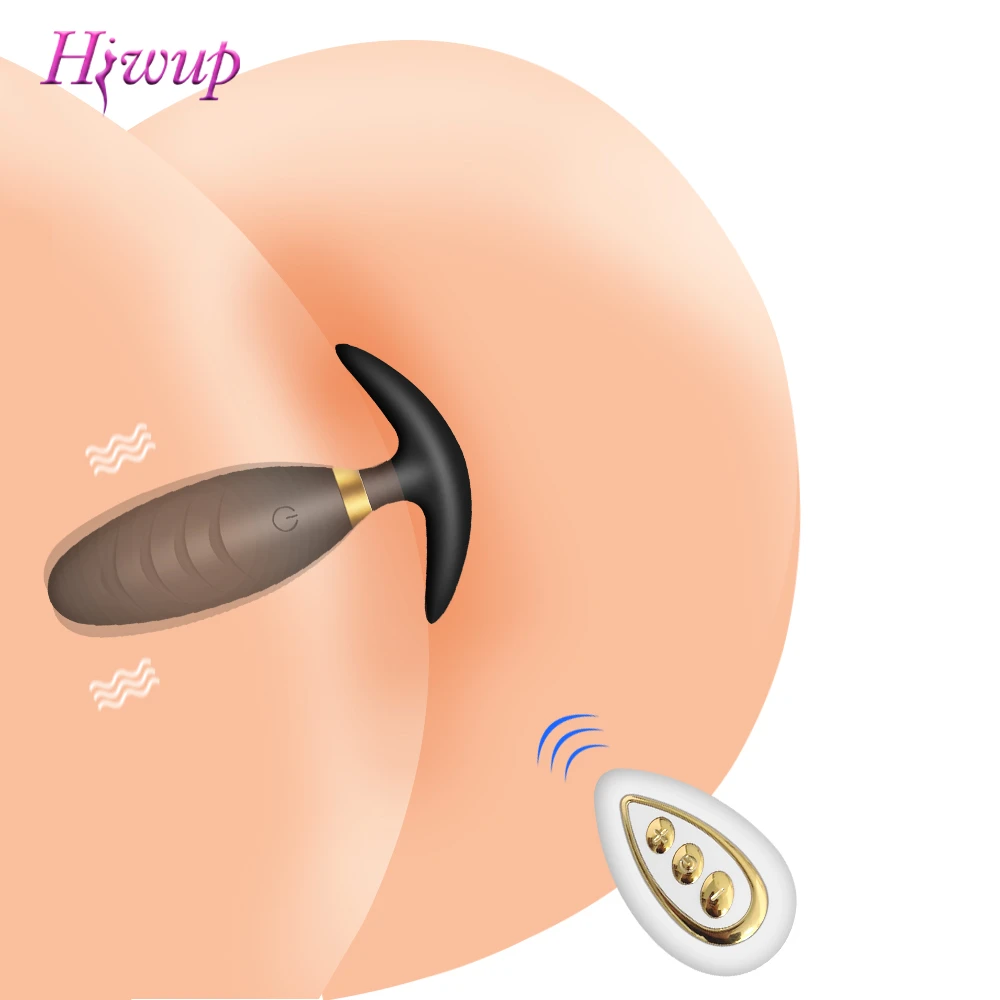 Wireless Anal Butt Plug Prostate Massager Adults Gay Product Mini Bullet Clitoris Stimulator Vibrator Sex Toys for Women Men