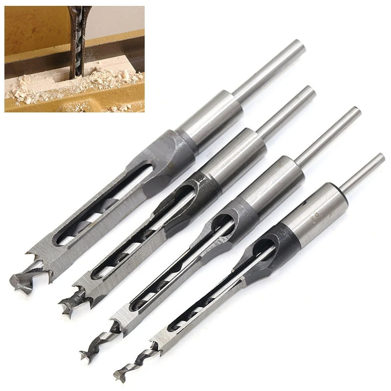 Big Sale! 1pc 64mm Twist Drill Bits Woodworking Tools Chisel Drill Bit Auger Mortising Right Angle Square Hole Extended Saw
