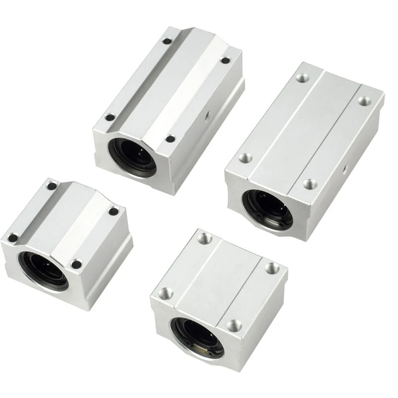 4 pcs SCS 6/8/10/12/13/16/20/25/30 UU/LUU Linear motion ball slide units Linear Ball Bearing Block CNC Router 3D printer parts