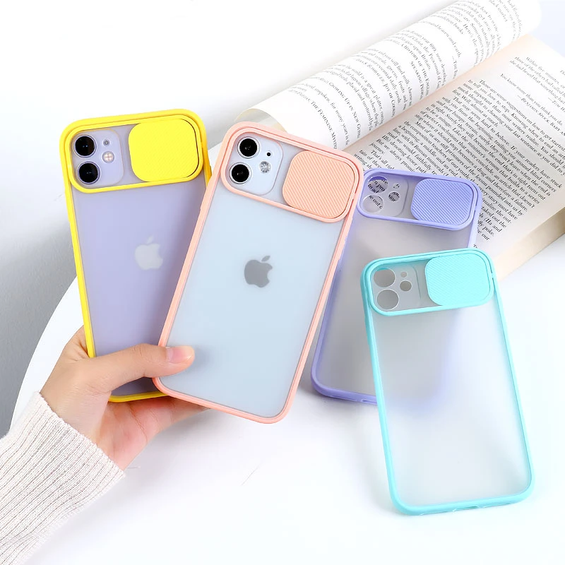For Funda iPhone 11 Case iphone 12 Pro Max Mini 8 7 6 6s Plus Xr Xs Max SE 2020 Camera Lens Protection Candy Soft TPU Back Cover