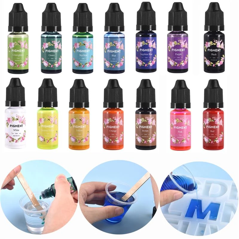 10ML Epoxy Resin Diffusion Pigment Epoxy Resin Pigment alcohol ink Liquid Colorant Dye Ink Diffusion Resin Jewelry Making