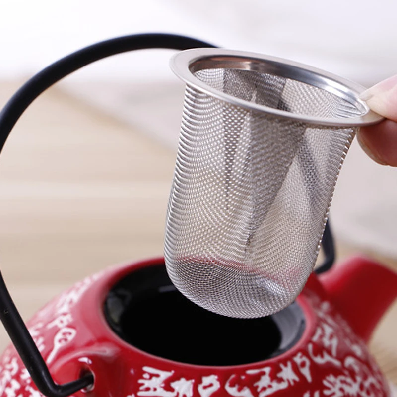 Diameter 5.1-9CM Reusable Stainless Steel Mesh Tea Infuser Strainer Teapot Tea Leaf Spice Filter Drinkware Kitchen Accessories