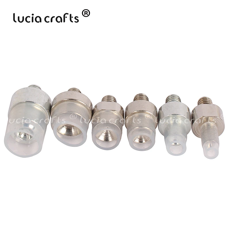 Lucia Crafts  4/5/6/8/10/12mm Nut Nozzle Rivets Four Claw For Nailed Beads Beading Machine Accessories J0243