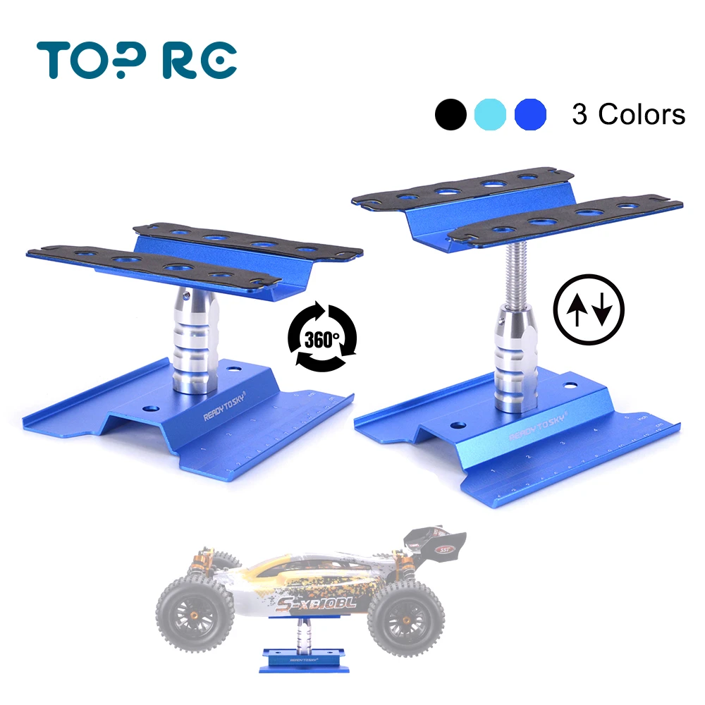 Metal Aluminum RC Car Workstation Work Stand Repair 360 Degree Rotation For 1/8 1/10 1/12 1/16 Scale Model