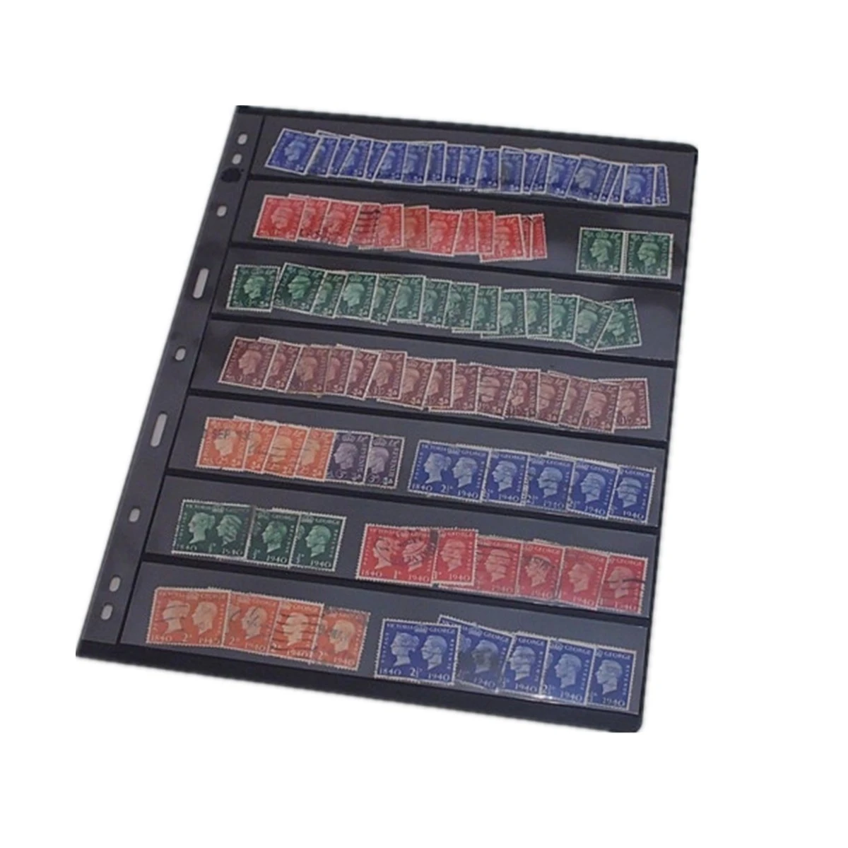 10PCS/Lot Stamps Grid Stamp Page Collection Stamps Holders of Stamp Album PVC loose-leaf Inners of not including Cover PCCB