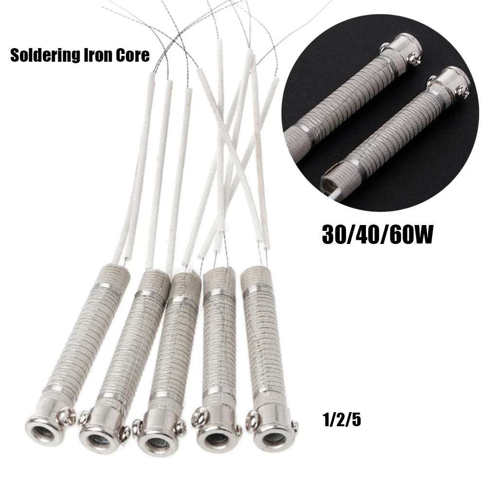 1PC External Heating Element Replacement Electric Soldering Iron Core 220V 30W40W60W Weld Equipment Tool Metalworking Accessory
