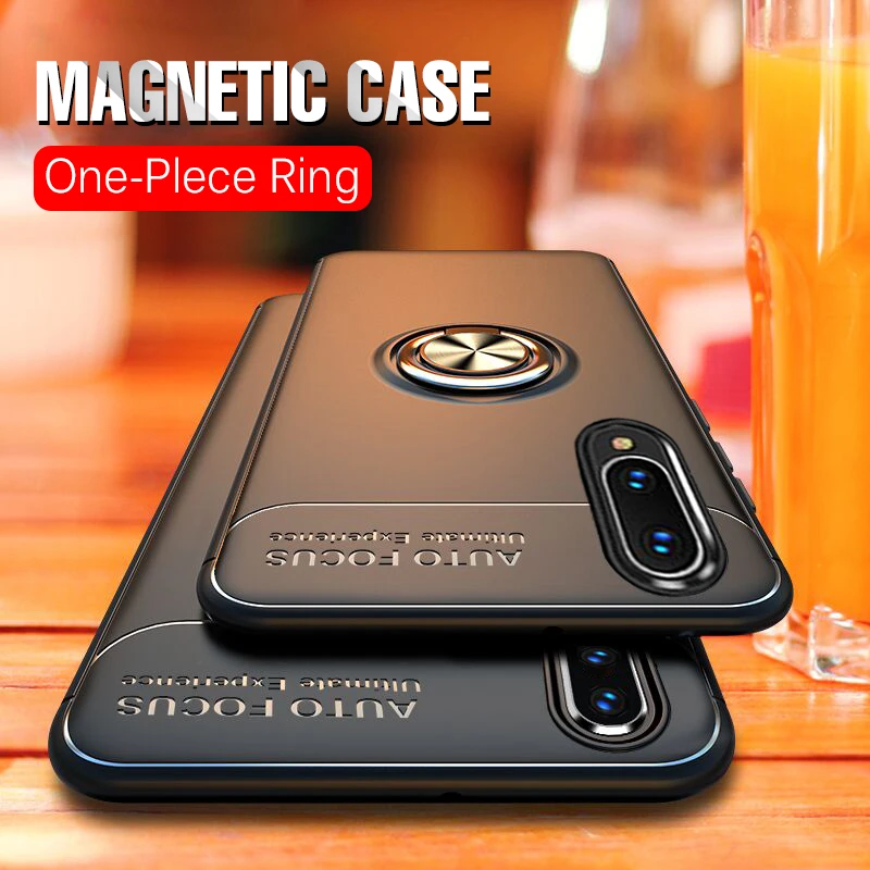 Metal Finger Ring Holder Cover For Samsung Galaxy A01 A51 A71 A50 A40 A30 A30S A20 A20S A10 A10S S10 S20 J4 J6 Plus 2018 Case