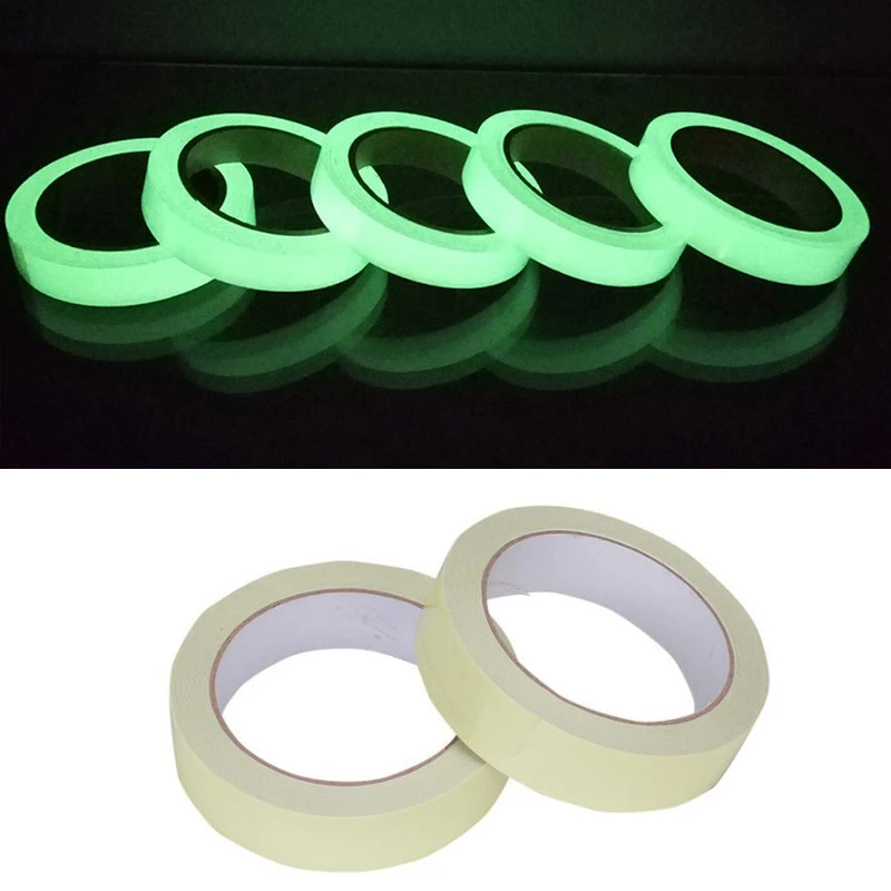 1.5cm*3m Luminous Fluorescent Night Self-adhesive Glow In The Dark Sticker Tape Safety Security Home Decoration Warning Tape