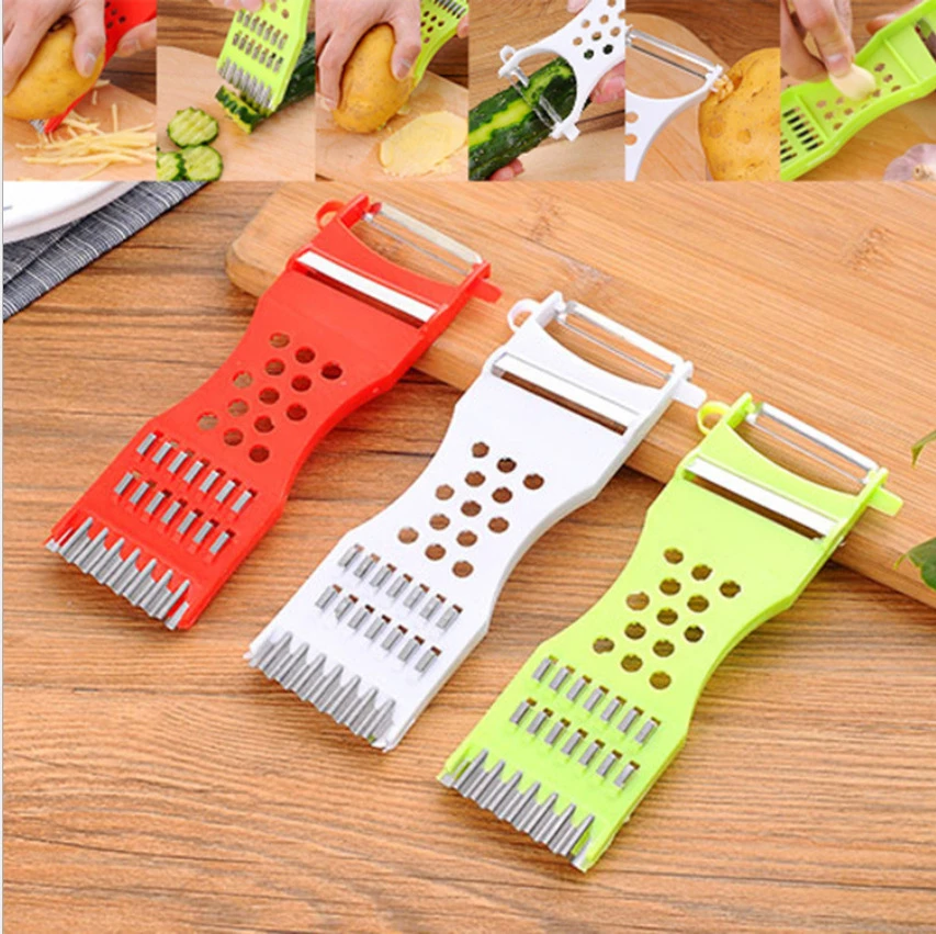 Multifunction Kitchen Gadgets Vegetable Fruit Peeler Parer Julienne Cutter Tool Carrot Cucumber Peeler Rolling