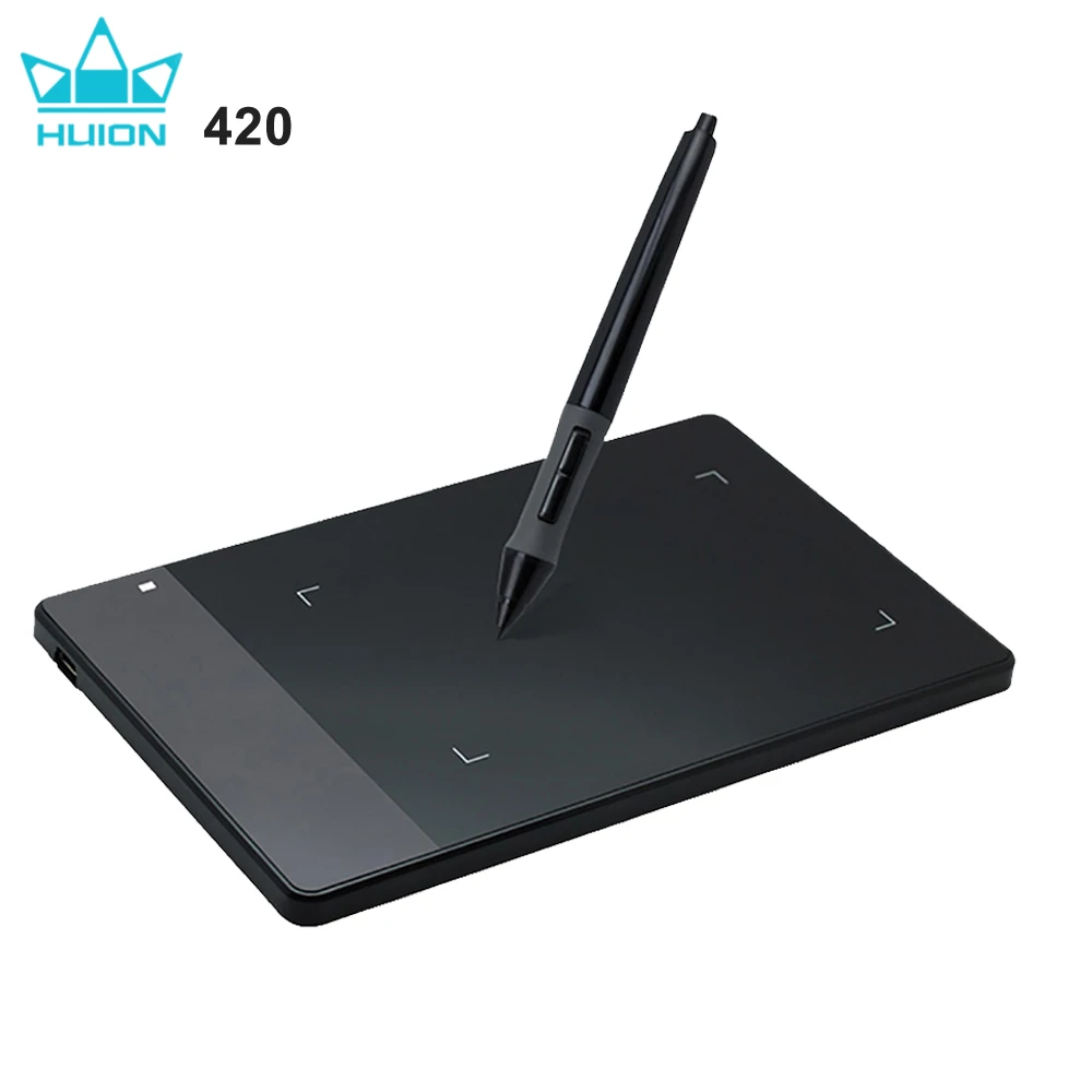 HUION 420 4 Inches Digital Tablets Professional Signature Pen Tablet Graphics Drawing Tablet Best Choice for OUS Game Player