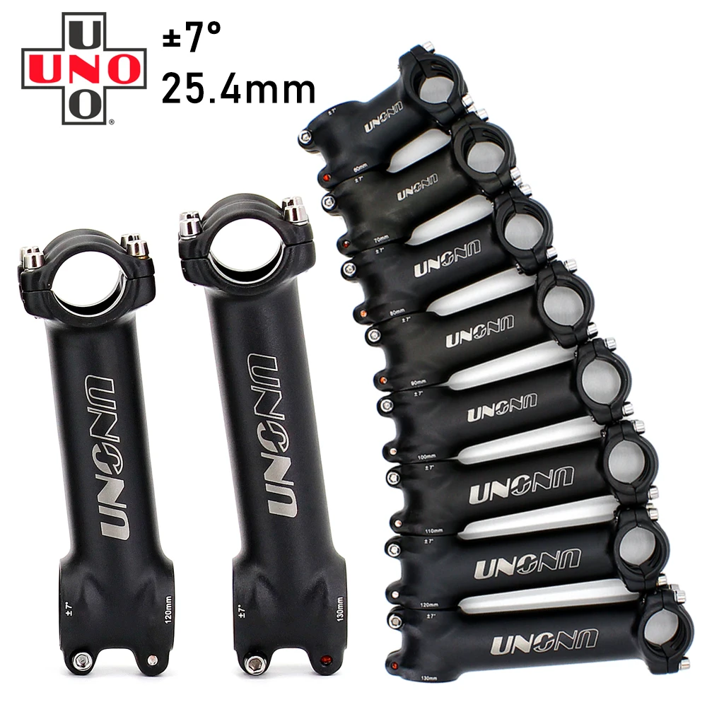 UNO Ultralight Bicycle Stem Handlebar Stem 7 Degree MTB Road Bike Stem 25.4mm Mountain bike Stem 60/70/80/90/100/110/120/130mm