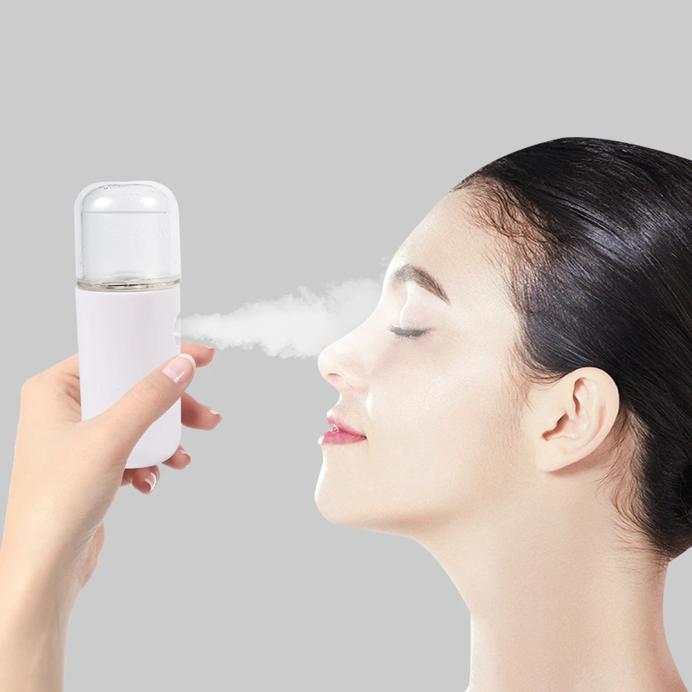 Portable Nano Mist Sprayer Mini 30ml Nano Mister USB Rechargable Hand Facial Face Body Steamer Moisturizing Skin Care Humidifier