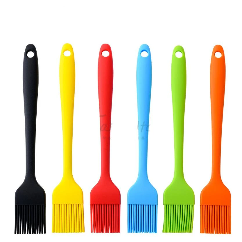 Silicone Spatula Barbeque Brush Cooking BBQ Heat Resistant Oil Condiment Brushes Kitchen Bar Cake Baking Tools Utensil Supplies