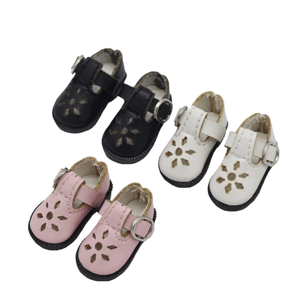 3.2cm Doll shoes for Blythes Azone Doll Toy,1/8 BJD Mini Lovely PU Leather Shoes Accessories