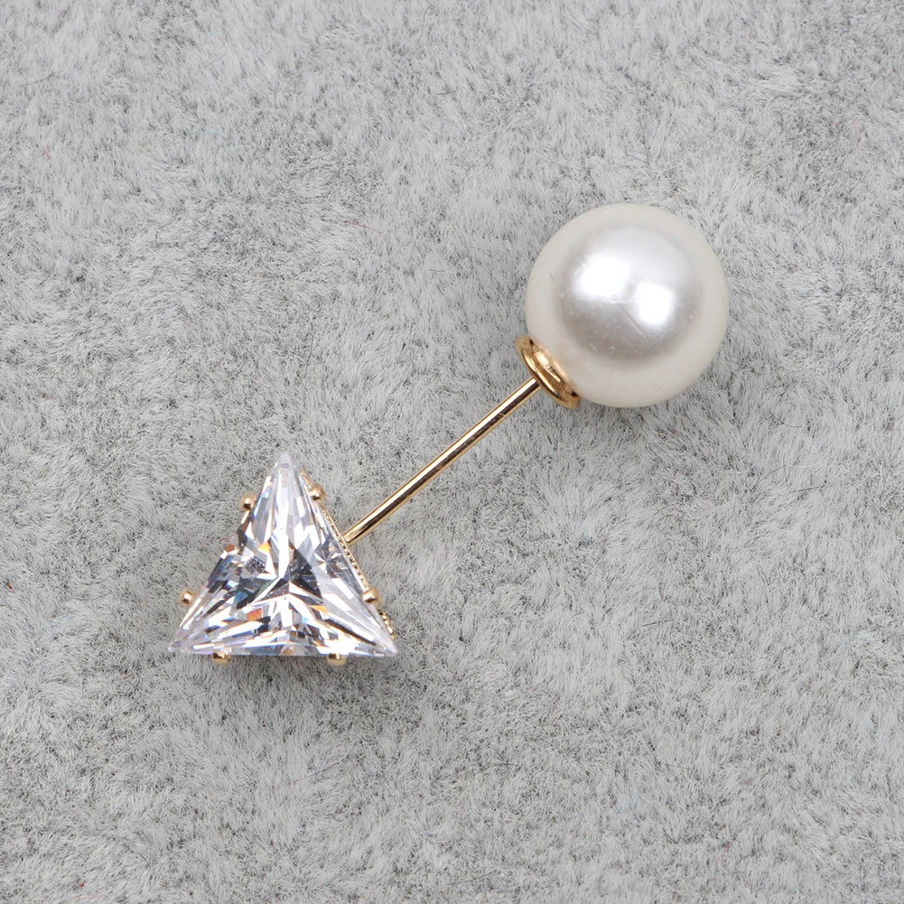 2020 High Quality Vintage Gold Brooch Pins Double Head Simulation Pearl Large Big Brooches For Women Wedding Jewelry Accessories