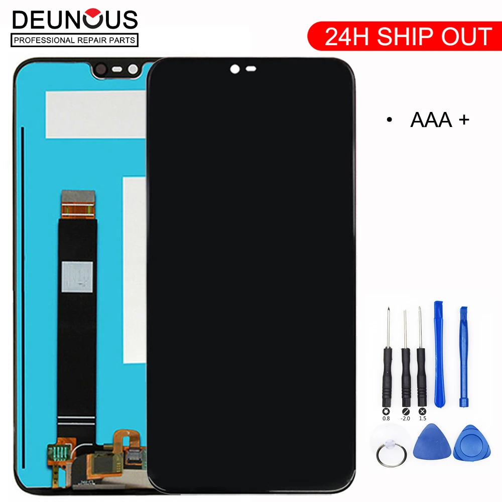 Original For Nokia X6 LCD Display Touch Screen Panel For Nokia 6.1 Plus LCD Digitizer Touchscreen Replacement Spare Repair Parts