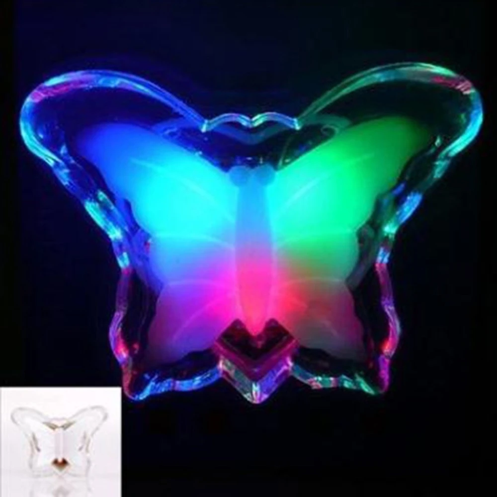 0.1W Energy Saving LED Night Light Creative Butterfly Shape Lamp  Romantic Socket led lights for Children's Room Decoration