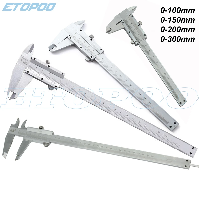 0- 70mm 100mm 150mm 200mm 300mm Mini steel Vernier Caliper Hardened Metric Machinist  thickness Guage  micrometer Measuring Tool