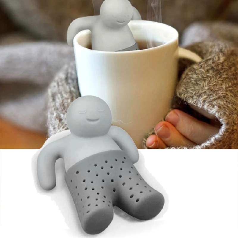 Silicone Tea Strainer Interesting Life Partner Cute Teapot Tea Filter Infuser Brewing Teapot Tea Accessories Kitchen Tools