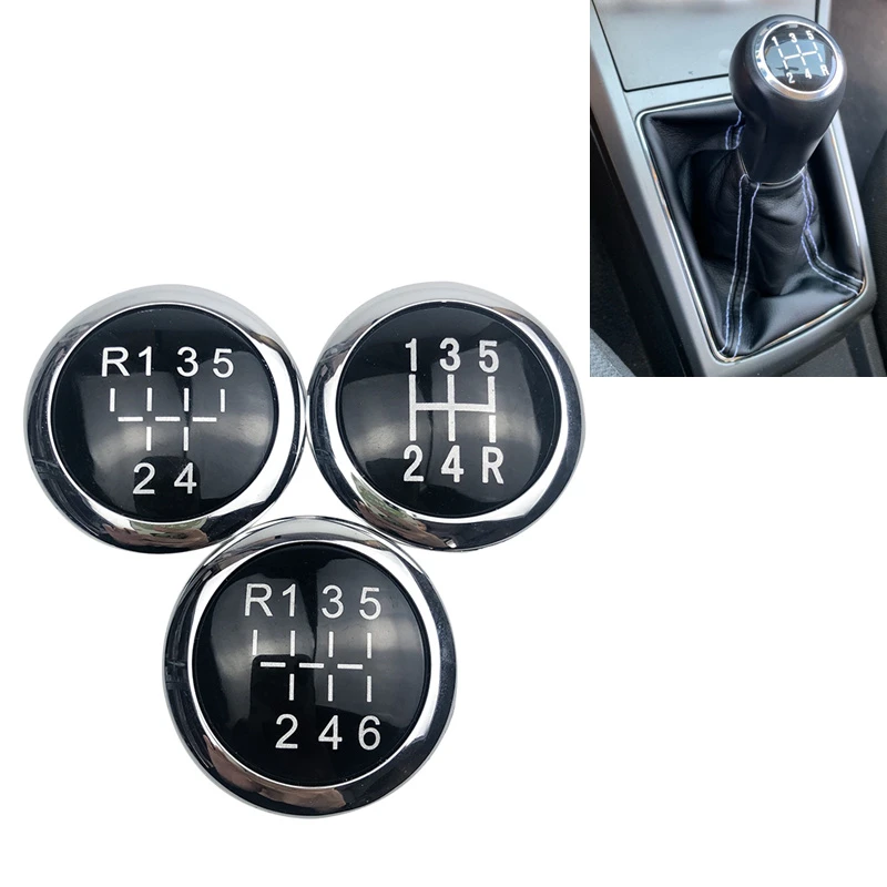 5/6 Speed Car Gear Shift Knob Emblem Badge Cap Top Cover For VAUXHALL OPEL ASTRA III H CORSA D 2004-2010 Car Styling Accessories