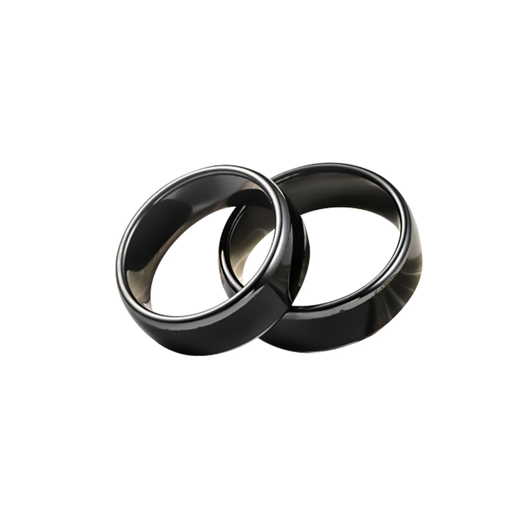 T5577 OR UID chip rewrite 125KHZ or 13.56MHZ RFID Ceramics Smart Finger B Ring Wear for Men or Women