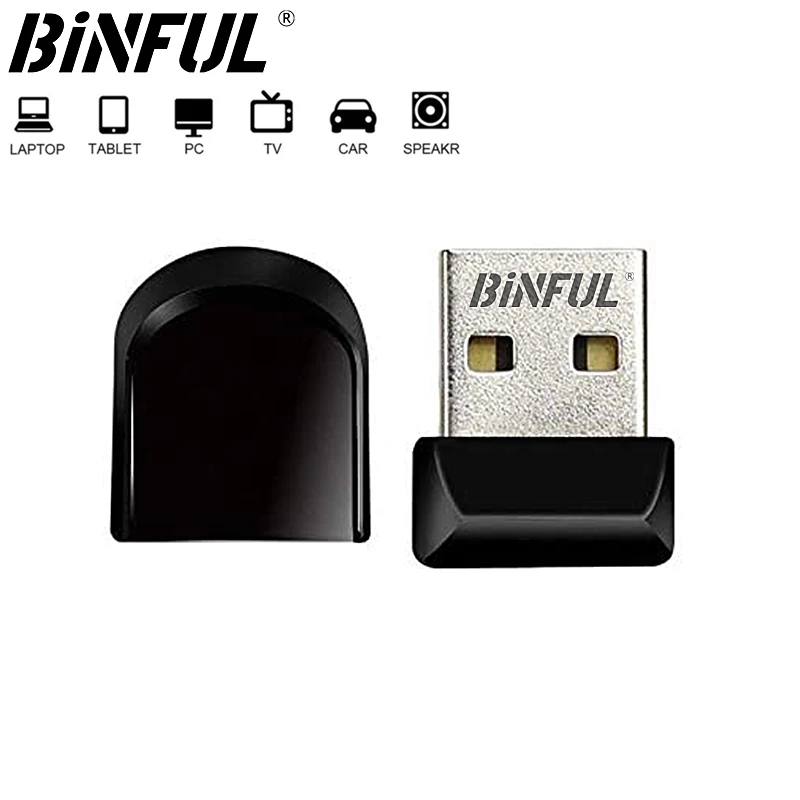 100% New Mini Binful Usb Flash Drive Super tiny 64GB 32GB Pen Drive 4GB 8GB 16GB 2G Pendrive флешка Memory Stick Waterproof Gift