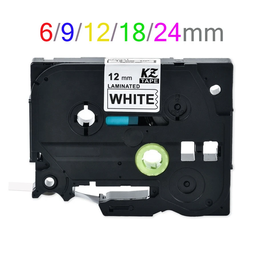 Multi colors Tze231 Label Tape Compatible for Brother P Touch printer Tze tapes Tze-231 tze 231 tz231 tze131 tze241 tze221 141